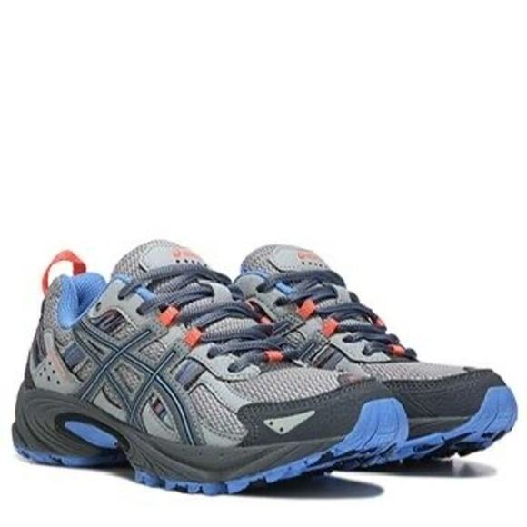 ASICS Gel-Venture 6 Womens Running Shoes Gray/Blue/Coral Size 7 Cushion Support - Picture 2 of 8